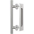 Quiet Glide Stainless Steel Ladder Handle and Recessed Door Pull Hardware Set NT.1499.02.SS